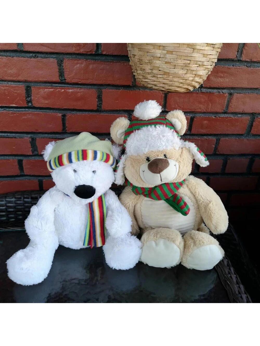 Christmas Plush Teddy Bear and Polar Stuffed Plushes